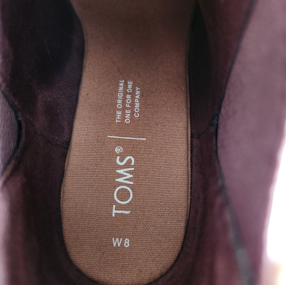 Toms Kelsey Wedge Booties Size 8 - Picture 2 of 7